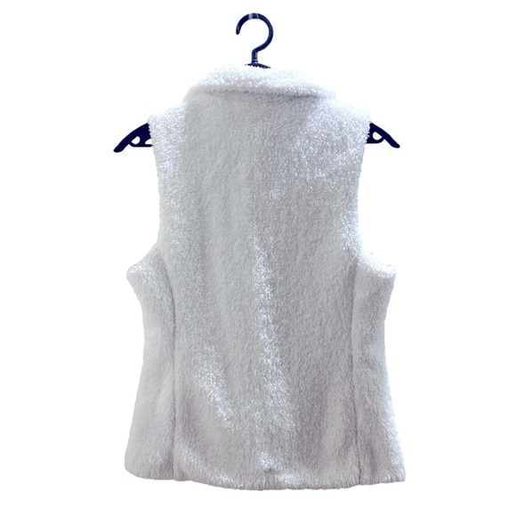 Patagonia Sz M Los Gatos Fleece Vest White Sherpa Sleeveless - Picture 2 of 6